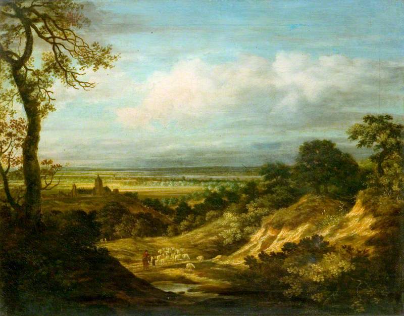 Landscape with Sheep and a Château