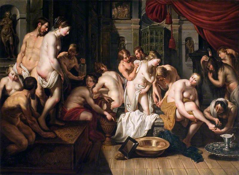 Esther's toilet in the harem of Ahasuerus