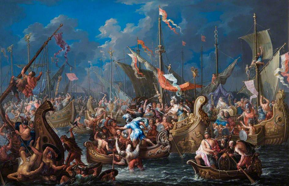 Antony And Cleopatra At The Battle Of Actium Art Uk