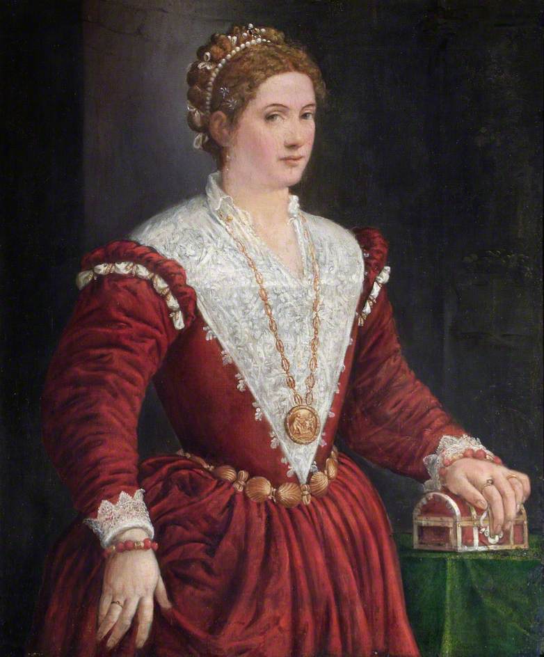 portrait-of-an-unknown-lady-in-a-red-dress-unknown-artist-c-1750