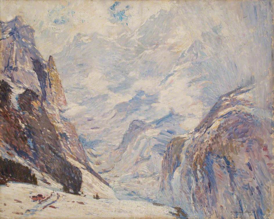 Mountain Landscape: Study for 'Wengen Heights'