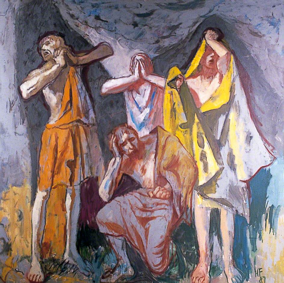 The Grey Cloud (Four Mourning Figures in a Crucifixion Scene)