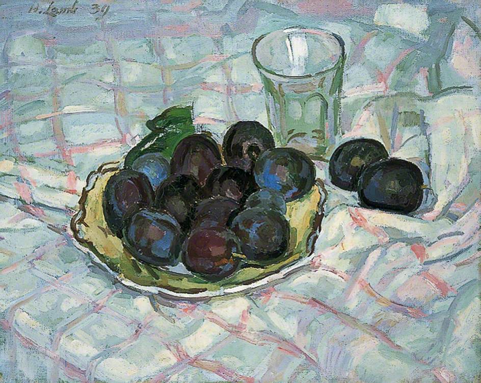Plums on a Dish