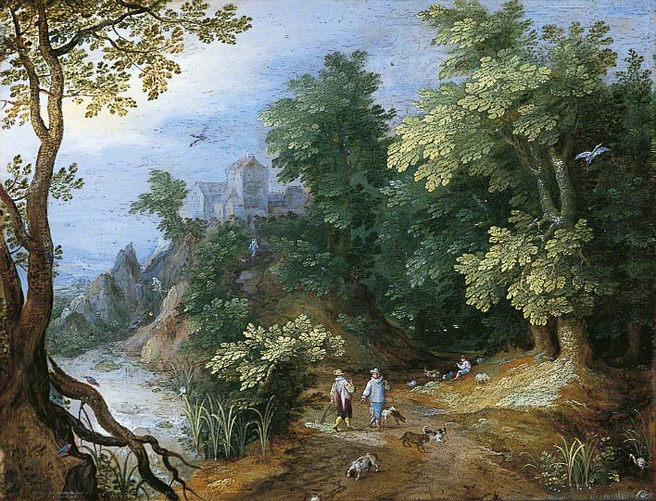 Landscape with Sportsmen and Dogs