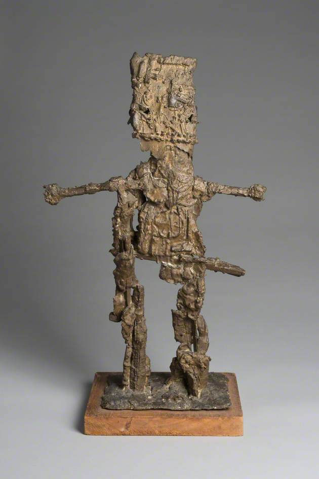 Figure with Mechanical Head