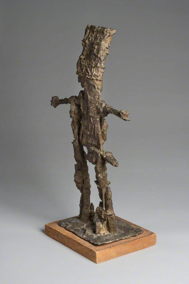 Figure with Mechanical Head