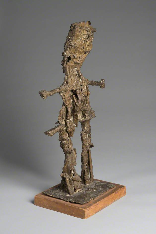 Figure with Mechanical Head