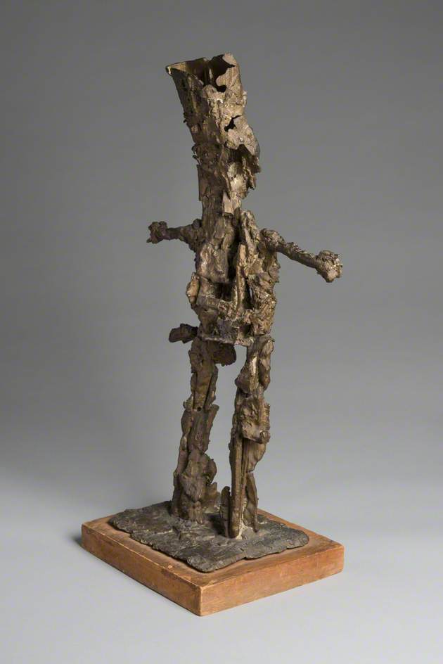 Figure with Mechanical Head