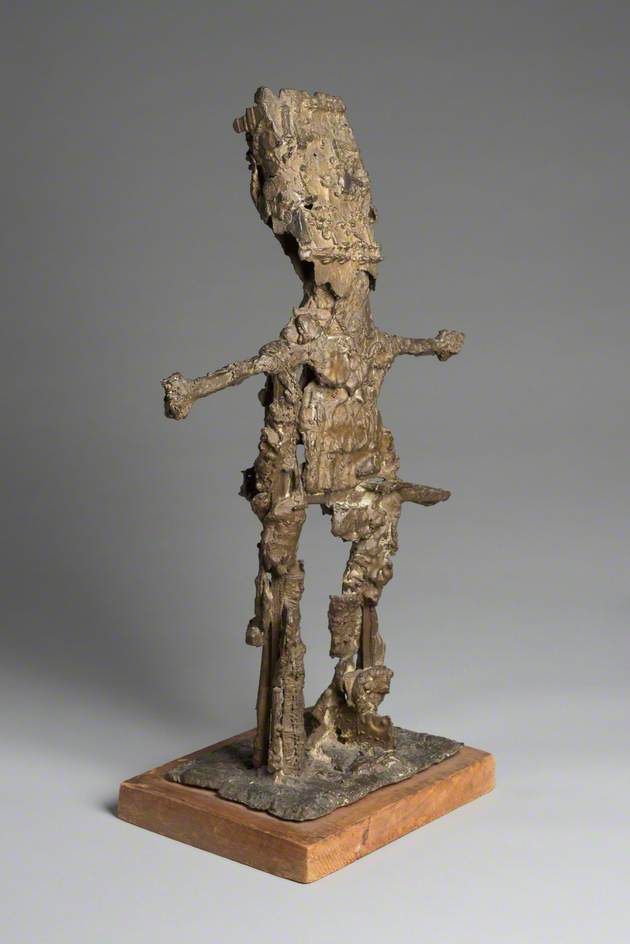 Figure with Mechanical Head