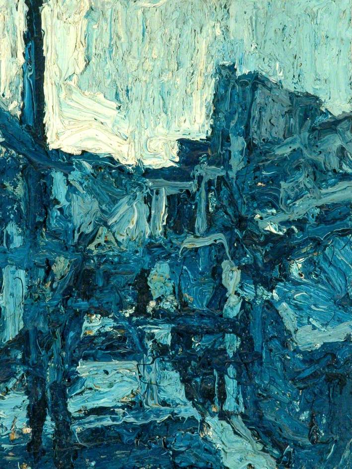 A Study of Dean Clough from North Bridge (Blue)