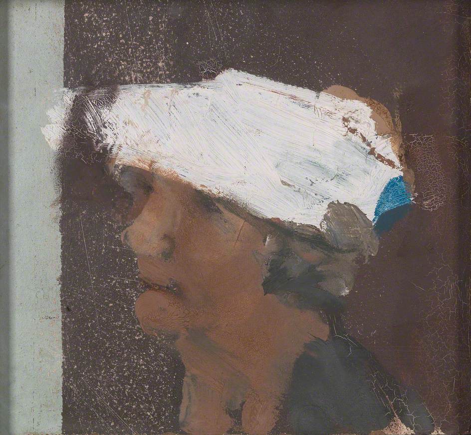 Study of a Head with a White Hat